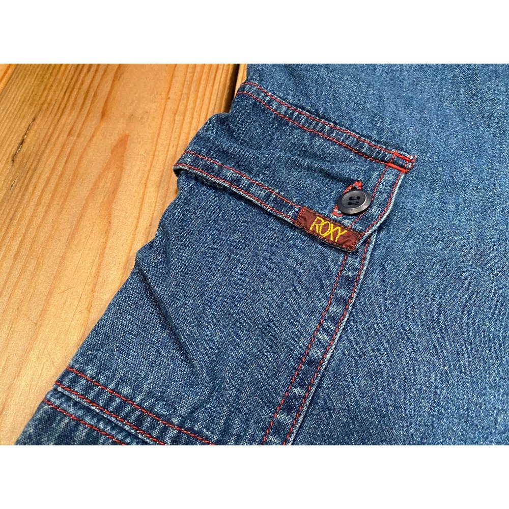Vintage 90s/Y2k Roxy Nylon Blend Utility Cargo Shorts - W28xL13.5 - Picture 8 of 9